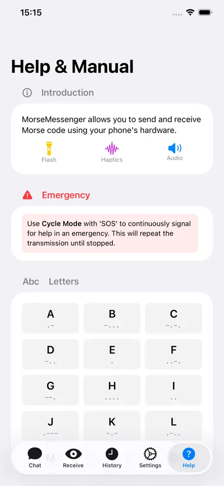 Morse Code Reference