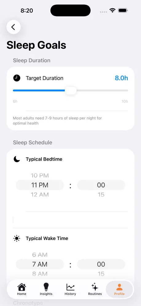 Sleep Profile